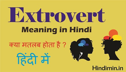 Extrovert Meaning in Hindi