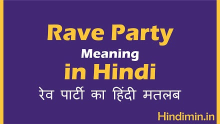 Rave Party Meaning in Hindi | जानिये रेव पार्टी का मतलब क्या होता है