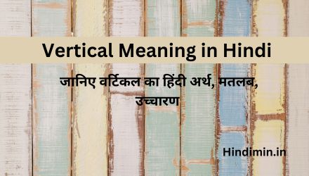Vertical Meaning in Hindi